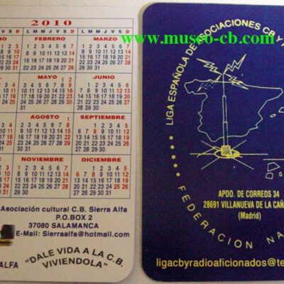 Calendario Liga Sierra Alfa
