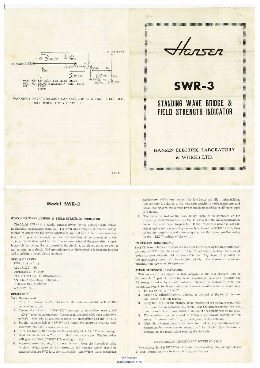 Hansen SWR-3S - Imagen 3