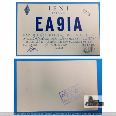 QSL EA9IA Ifni